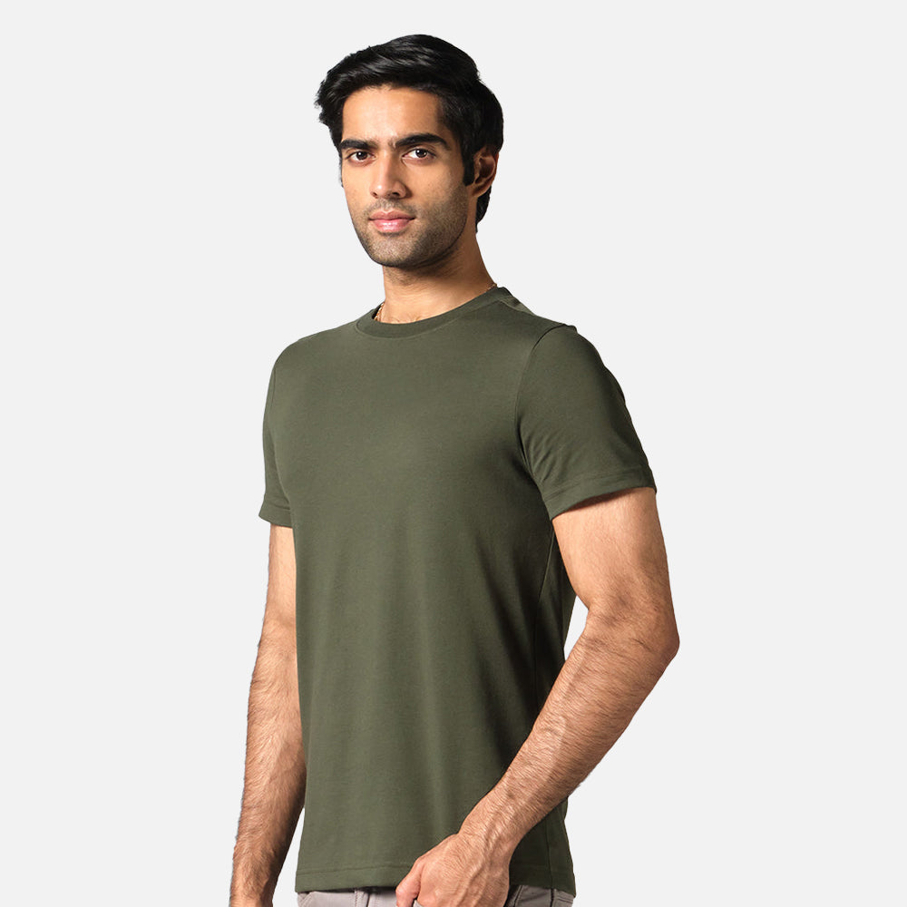 Round Neck Cotton T-shirt