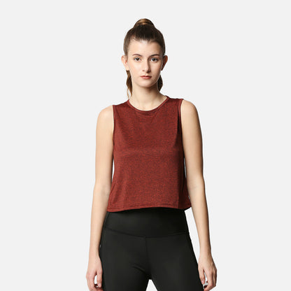 Round Neck Sleeveless Top