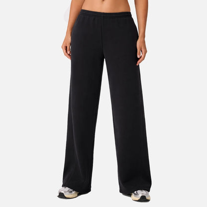 Elastic Waist Wide Pants