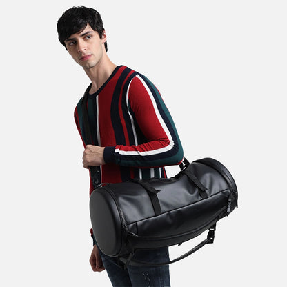 Minimalist Black Duffel Bag