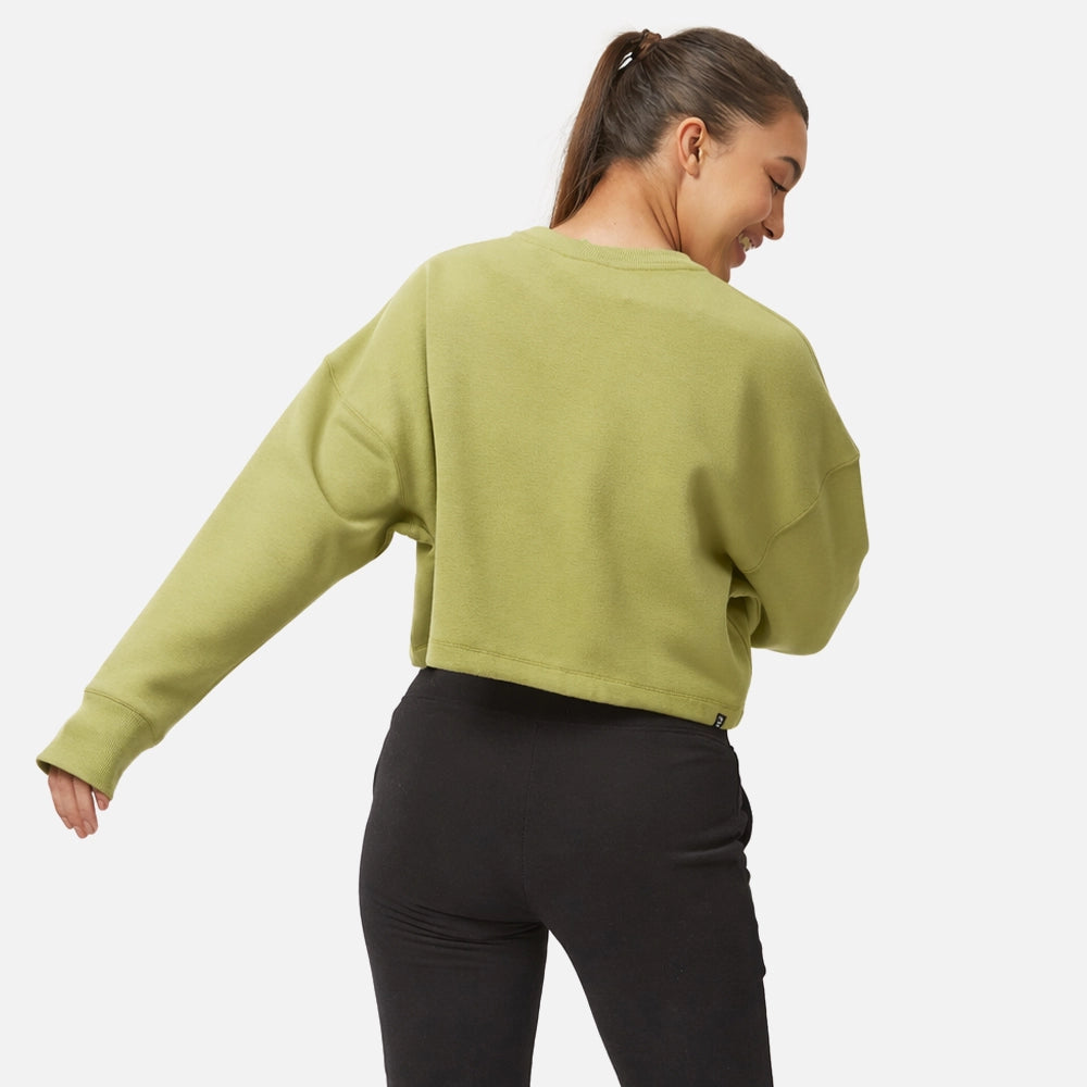 Cropped Fleece Sweatshirt