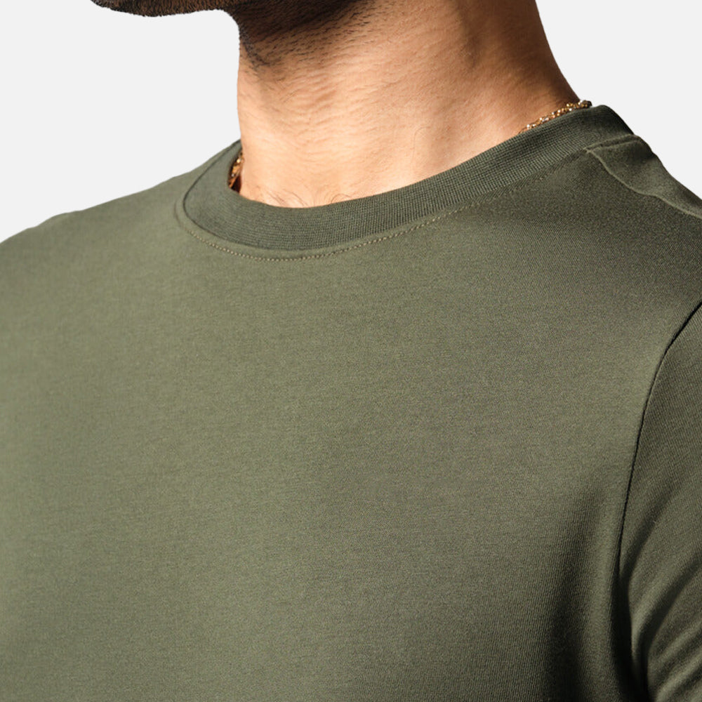 Round Neck Cotton T-shirt
